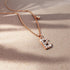 Solid 925 Sterling Silver Initial Crystal Personalised Alphabet Letter Necklace Rose Gold Filled